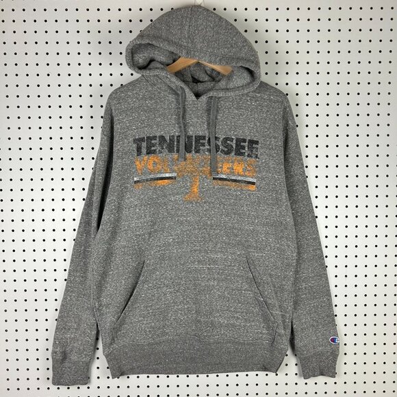 Champion Other - Tennessee‎ Vols Hoodie Medium Champion Gray Orange Drawstring Sweatshirt Graphic
